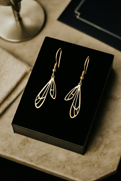 sevy jewelry Kelebek Kanat 925 Ayar Gümüş Küpe, Butterfly Wing 925 Sterling S...
