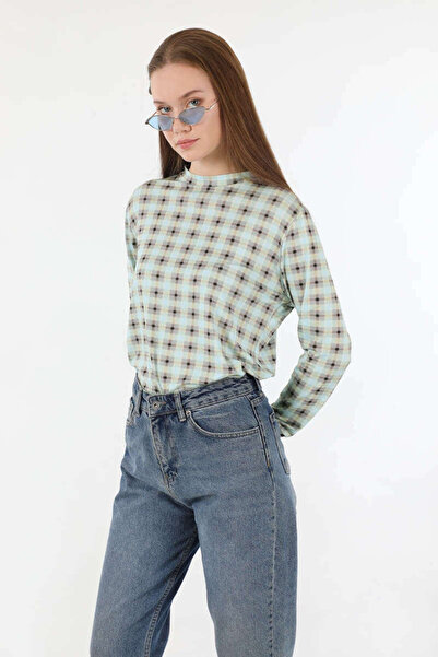 ZÜLAYS Karışık Desenli Body Mint