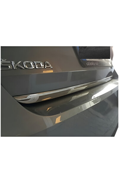 ACK Dizayn SKODA OCTAVİA 2013-2018 ARACA ÖZEL KROM BAGAJ ALT ÇITASI PASLANMAZ...