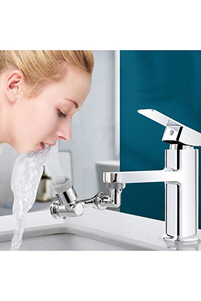 LEBLOU Adapter apa baterie universal, rotativ pivotant 1080°, function economizor finisaj cromat