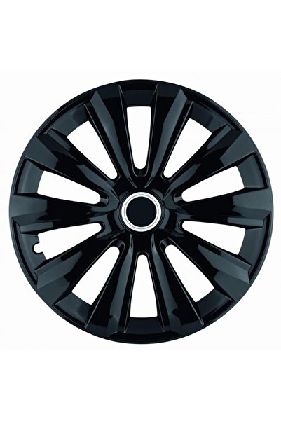Avex Σετ 4 καλυμμάτων τροχών μοντέλο Delta Black, 16 ιντσών, με χρωμιωμένο δα...