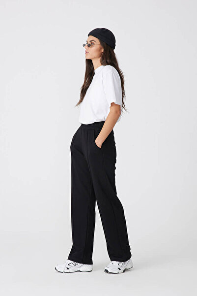 BE BLUE Black Palazzo Sweatpants