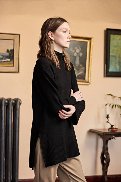 BE BLUE Black Soft Sweater