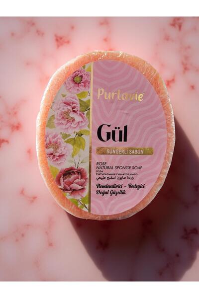 KALENATURAL Orhangazi Zeytinyağı Fabrikası Süngerli Sabun Gül 100 G