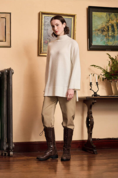 BE BLUE Ecru Soft Sweater