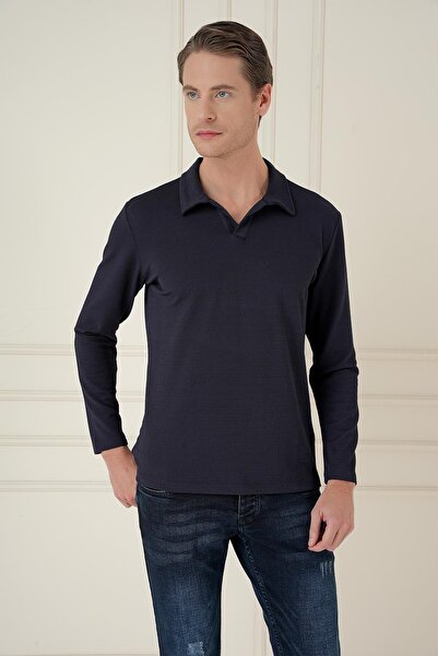 Efor TS 890 Slim Fit Lacivert Spor T-Shirt