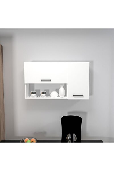 ARNETTİ Akasya Çok Amaçlı Dolap – Beyaz Banyo Ve Mutfak Için Kapaklı Saklama Dolabı