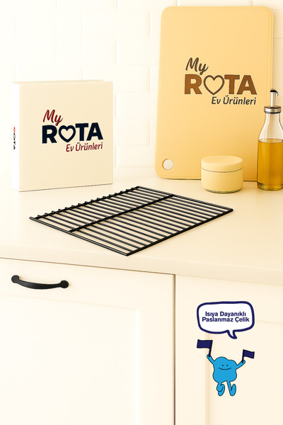 MY ROTA EV ÜRÜNLERİ Kare Izgara Nihale, Metal Nihale, Çay Altlığı, Tencere ve...