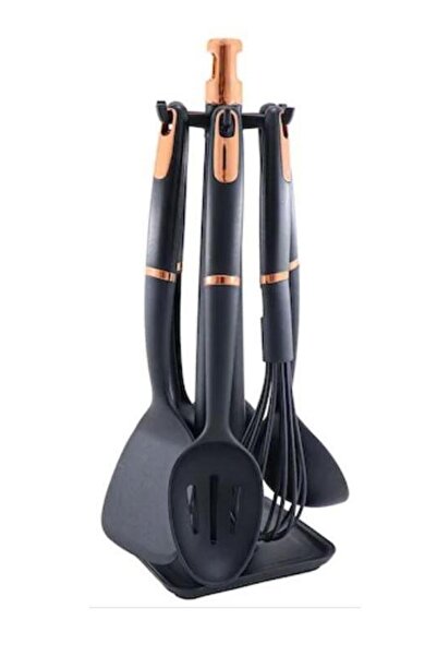 Penguen طقم تقديم المطبخ مكون من 6 قطع - مغرفة وملعقة وملعقة معكرونة وملعقة خفق