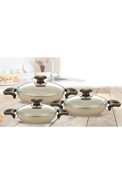gülsan Safran 6 Parça Granit Omlet Sahan Seti