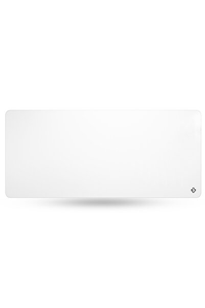 QwertyKey Deskmat Mousepad Alb Clasic Simplu 4mm margini cusute