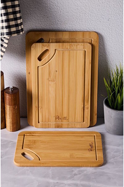 Perotti Bamboo 3'lü Kesme Doğrama Tahtası 16332