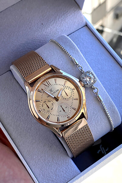 Daniel Klein Rose Gold Orijinal Kadın Saati Bileklik Hediyeli