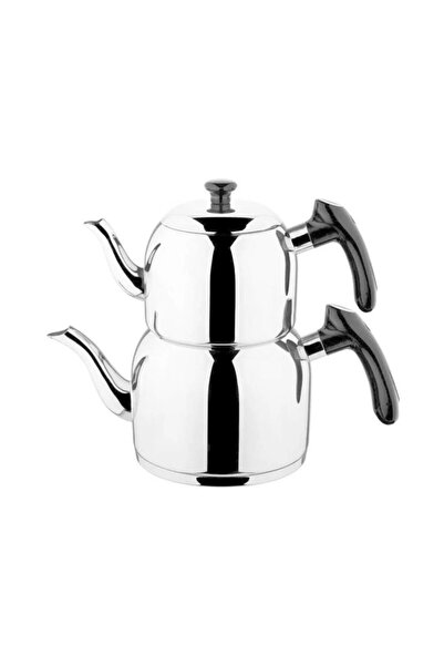 Özkent إبريق شاي فيستا ميني بوي 1.9 لتر من الفولاذ المقاوم للصدأ باللون الأسو...