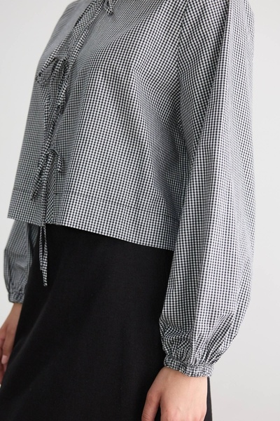 BE BLUE ΜΑΥΡΟ ΠΟΥΚΑΜΙΣΟ ΜΕ ΚΟΡΔΟΝΙΑ