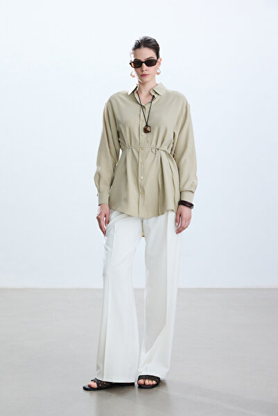 BE BLUE Vintage Sand Modal πουκάμισο