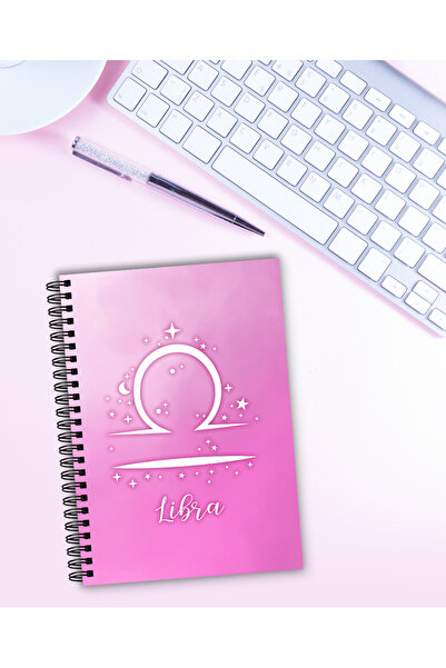 MG Office Vellum Notebook A5 80 Pages with Spiral – Zodiac Libra – Reflective Cover