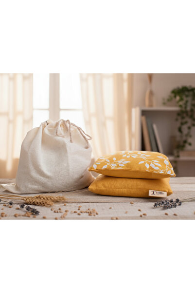 CrossBorder Decor Organik Buğday Lavanta Kokulu Isı Torbası - Ağrı Kesici, Kış Için Mükemmel Çözüm [hardal]