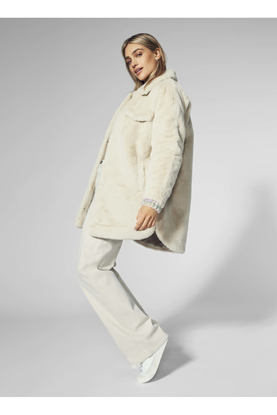 ONLY Ekru Kadın Yumuşak Dokulu Kaban 15260048