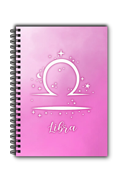 MG Office Vellum Notebook A5 80 Pages with Spiral – Zodiac Libra – Reflective Cover