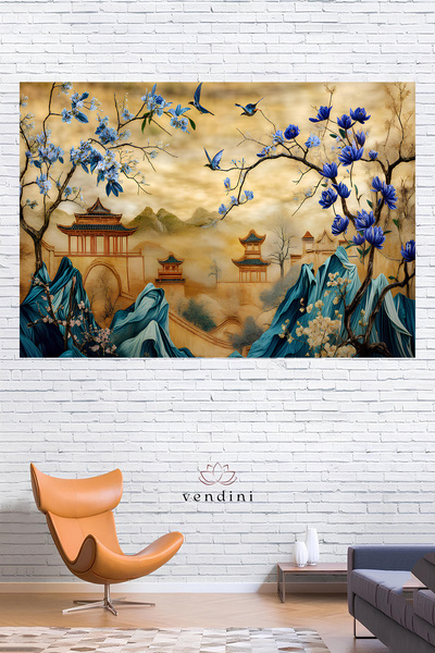 Vendini نسيج عالي الجودة، نسيج حائط بألوان نابضة بالحياة وTAPISTROY