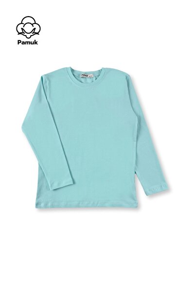 MK Mukko Kids Çocuk Uzun Kollu Tişört - Kız Erkek Çocuk 10'Lu Set Basic Mevsimlik Üst Badi T-shirt