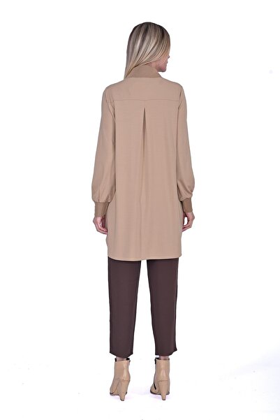 Invee Modal Combed Cotton Shirt Camel