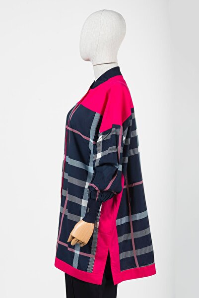 Invee Карирана риза ТЪМНОСИНЬО-ФУКИЯ