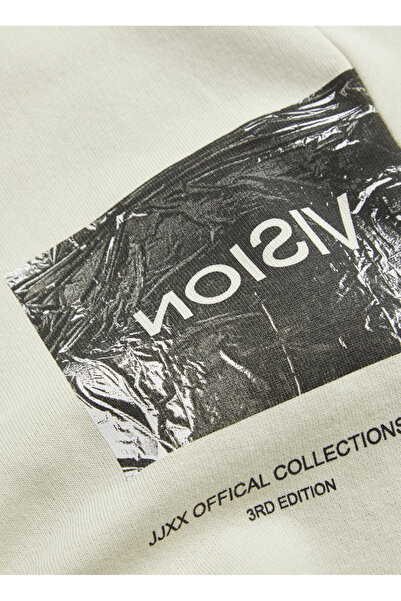 JJXX Bisiklet Yaka Beyaz Kadın Sweatshırt 12217323