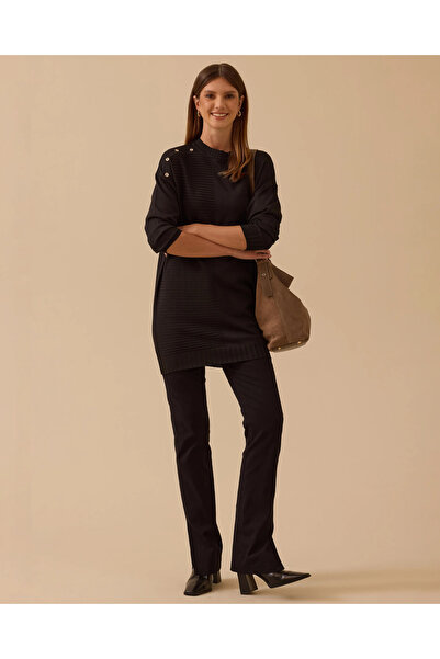 SCL Button Detailed Knitwear Tunic