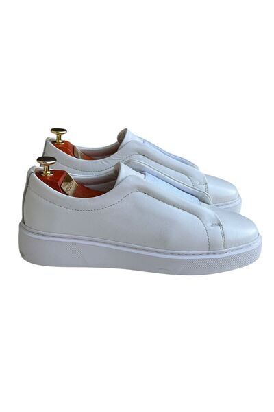 Greyybull Shoes Λευκά ανδρικά δερμάτινα αθλητικά παπούτσια