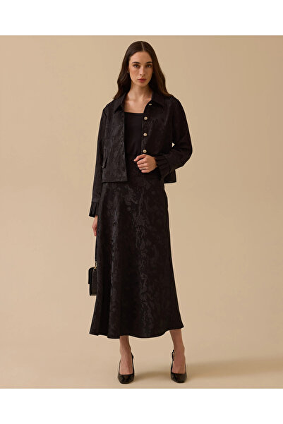 SCL Desenli Midi Jakar Etek