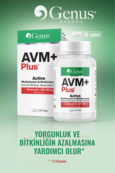 Genus Avm Plus Active, Yorgunluk Ve Bitkinliği Azaltmaya Yardımcı Multivitami...