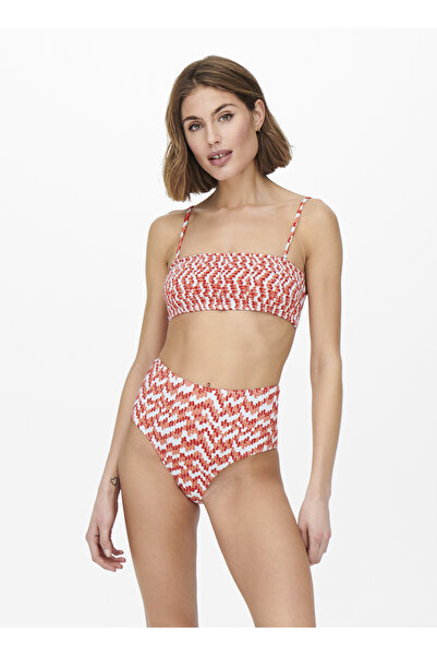 ONLY Somon Kadın Bikini Üst ONLAMALIE SMOCKLIKE BIKINI TOP