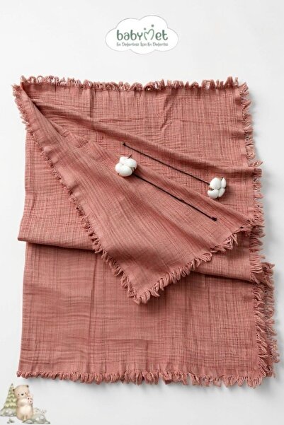 Babymet بطانية أطفال موسلين 4 طبقات قطن 100% 90x130 سم – بطانية ناعمة وطبيعية...