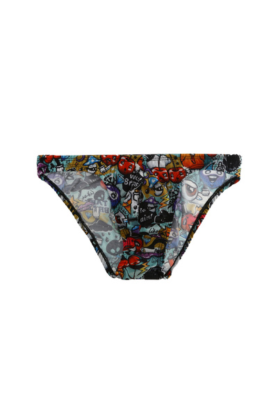 darkzone Erkek Dijital Baskılı Emoji Desenli Slip DZN6078