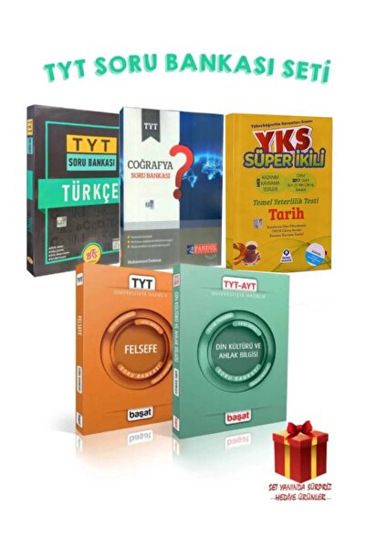 Başat Yayınları Tyt Türkçe-tarih-coğrafya-felsefe-din Kültürü Sözel Soru Bankası Seti