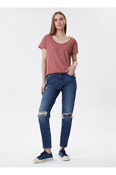 Lee Cooper Normal Waist Ankle Leg Comfortable Blue Women's Denim Pants 222 Lc...