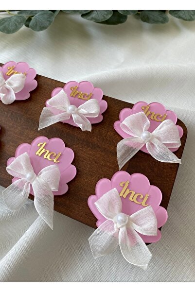 Gökçem hediyelik 20 adet pembe istiridye magnet