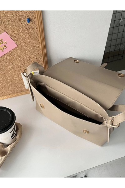 cosybag. Pinterest Senna Модель Жіноча м'яка штучна шкіра Середнього розміру сумка через плече Крем