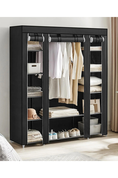 AsolBD Portable Wardrobe for clothing Storage Organizer Non-Woven Fabric Clothes Closet Easy to Assemble