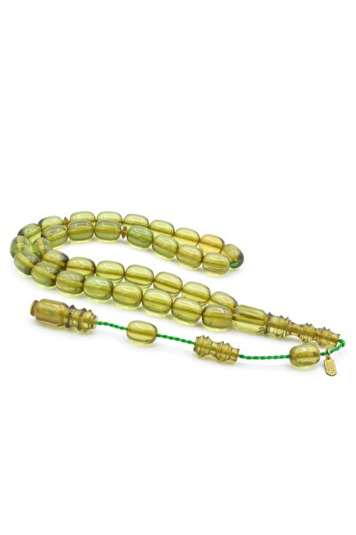 Murty99 خرزة صلاة من العنبر المضغوط باللون الأخضر من Hakkı Master