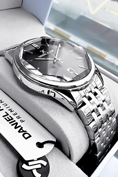 Daniel Klein Original Men's Wristwatch Waterproof Silver Color Steel Band Bracelet Dke2005C7