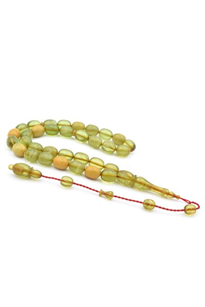 Murty99 Ahmet Damar Moire Green Fire Amber Tasbih