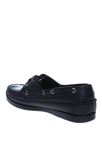 Cotton Bar Siyah Erkek Deri Günlük Ayakkabı UPPERT