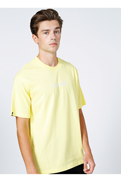 ECKO UNLTD Ecko Unlimited Bisiklet Yaka Nakışlı Sarı Erkek T-Shirt HUG