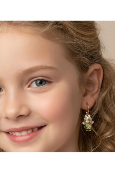 SERENİTY AKSESUAR Çelik labubu küpe (çocuk küpe 1 çift)