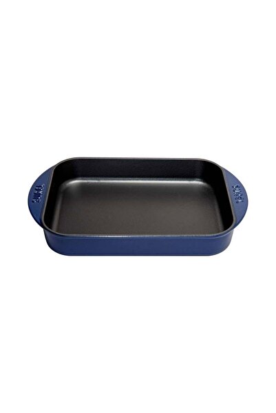 Sürel 23*31 cm Dikdörtgen Düz Tepsi Parlak Koyu Mavi