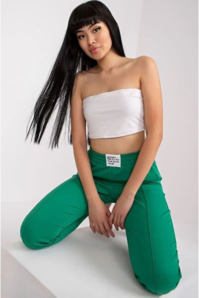 Intisimo Pantaloni de damă, casual, mărime S/M, verde închis
