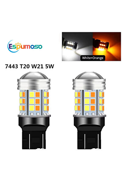 Choice4 مصباح LED ثنائي اللون T20 7443 W21/5W، مصباح إشارة انعطاف LED T25 315...
